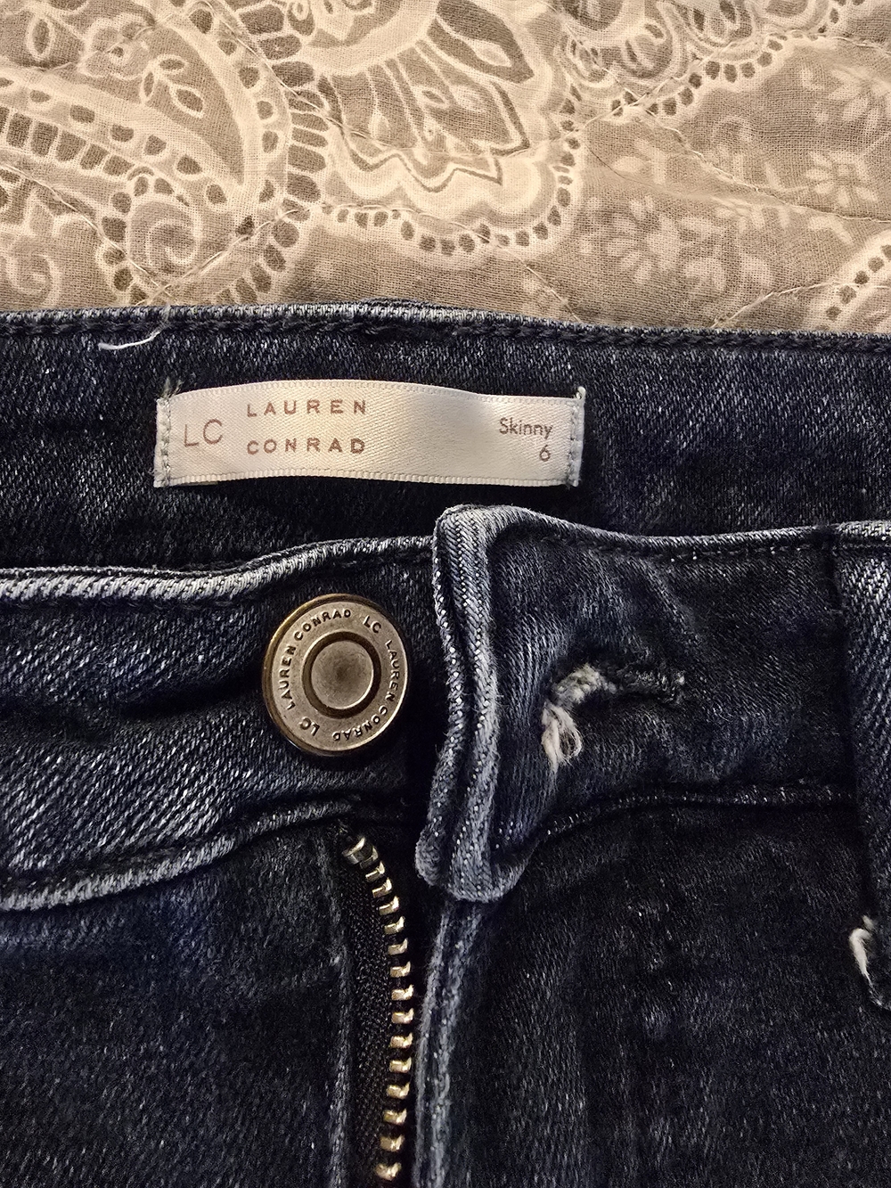 LC Lauren Conrad Navy Skinny Jeans - Dark Wash